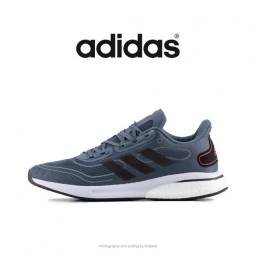 رانینگ مردانه سوپرنووا آدیداس آبی/طوسی - Adidas Supernova Boost Running Shoes