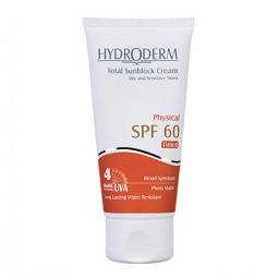 ضد آفتاب فیزیکال رنگی SPF60 هیدرودرم