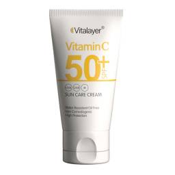 ضدآفتاب بی‌رنگ حاوی ویتامین C با +SPF50 ویتالیر