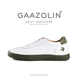 کتانی دریفت گازولین سفید سبز - GAAZOLIN Drift Sneakers White Green Color