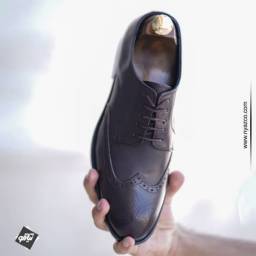 کفش کلاسیک مردانه هشت ترک توران مدل 118 رنگ قهوه‌ای